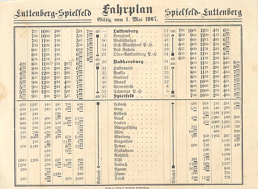 Fahrplan Spielfeld-Luttenberg