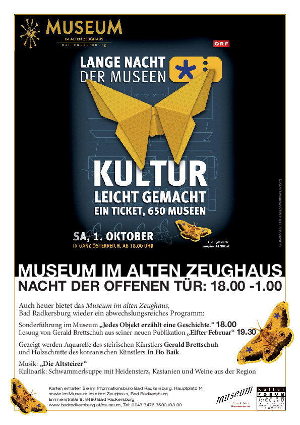 Plakat Lange Nacht der Museem 2011