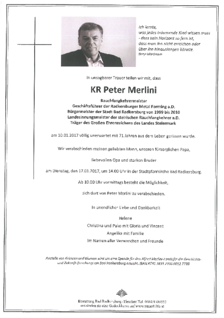 Parte von KR Peter Merlini