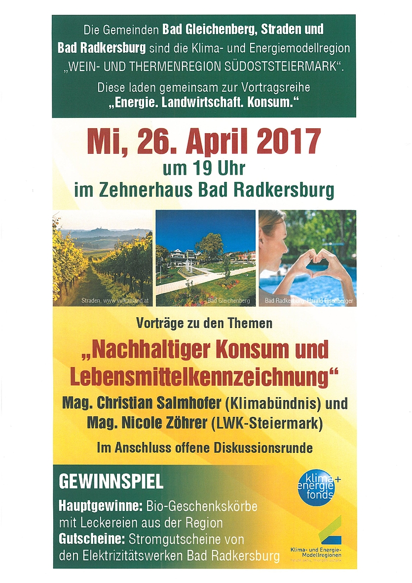 Plakat zur Veranstaltung am 26-4-2017 im ZEHNERHAUS